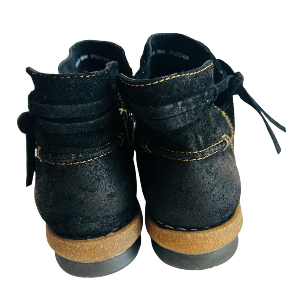 Born Black Suede Distressed Ankle Boots - Picture 5 of 6